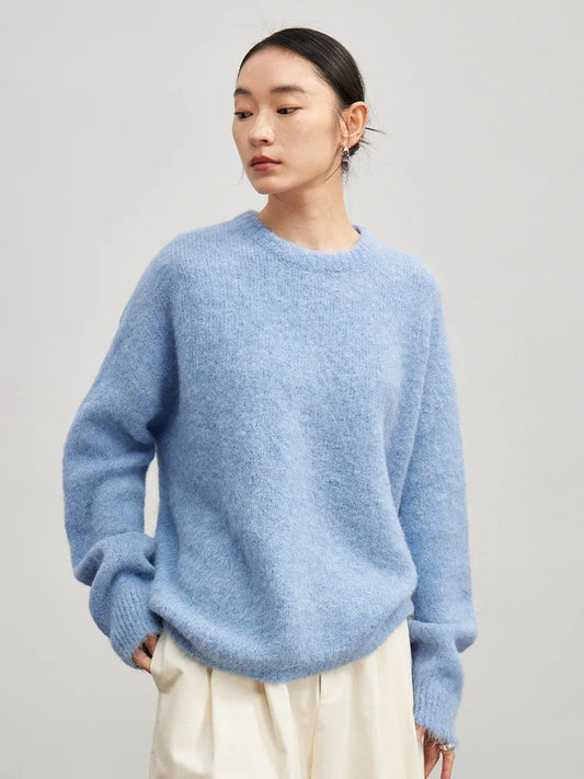 Super Warm Oversize Alpaca Wool Women's Sweater