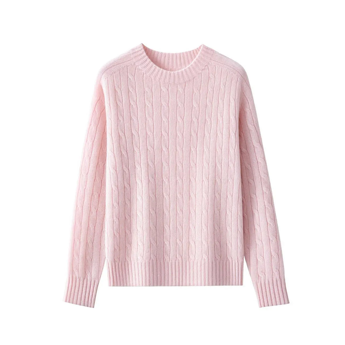 A wool-cashmere pink sweater  