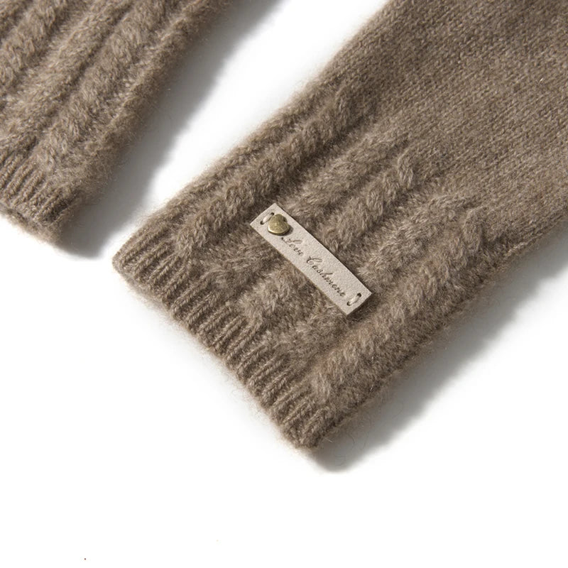 100% Premium Cashmere Classic Touchscreen Gloves