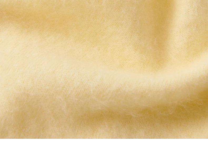 Premium Wool Cashmere Blend V Neck Women's Vest Pullover Loose Sweater