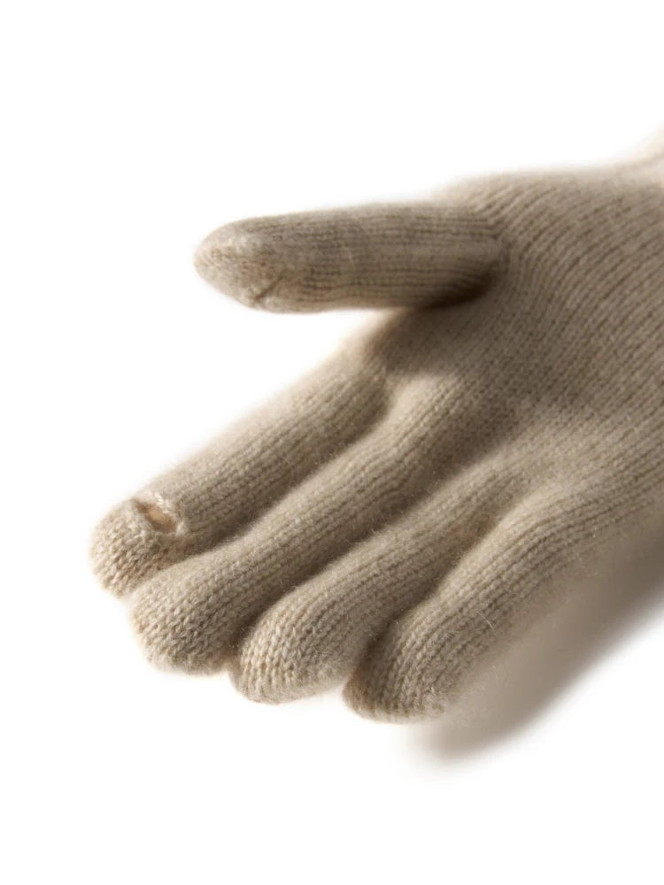 100% Premium Cashmere Classic Touchscreen Gloves