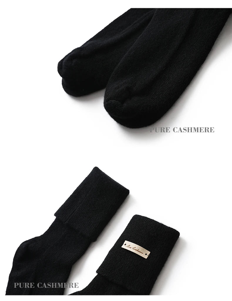 100% Pure Cashmere Luxurious Non-Slip Lounge Socks For Women