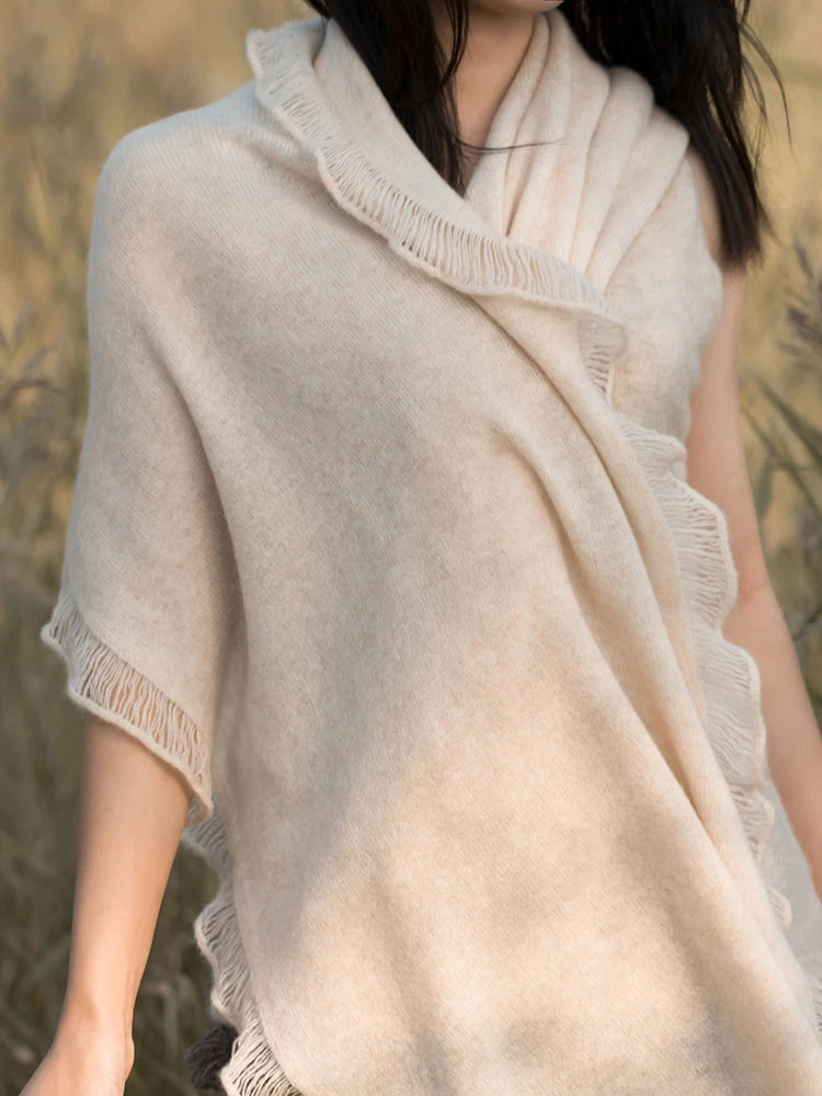 100% Premium Cashmere Handmade Warm Stylish Shawl