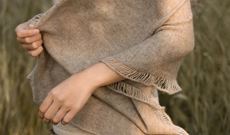 100% Premium Cashmere Handmade Warm Stylish Shawl