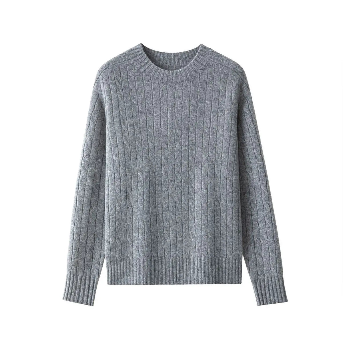 A wool-cashmere grey sweater  