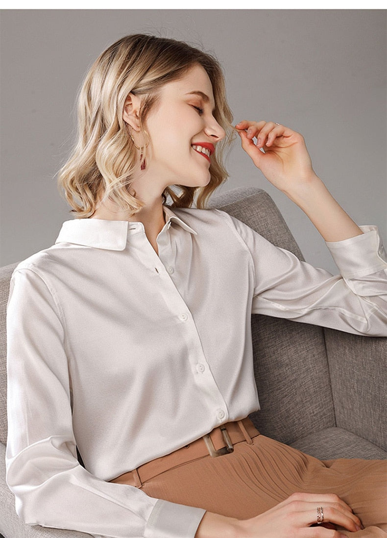 19 Momme Mulberry Silk Women Shirts – SOULDEW SHOP
