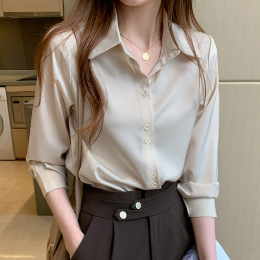 Chic Women Silk Shirts